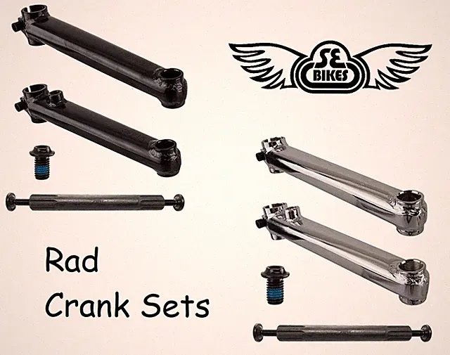 SE Racing Bikes RAD 175mm 3-PIECE Bicycle Chrome or Black